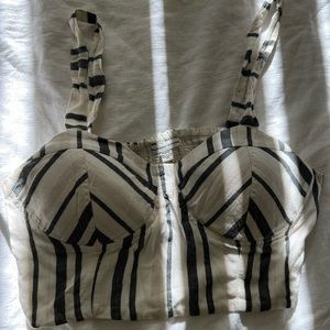 american eagle corset crop